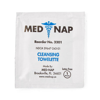 Med Nap Antiseptic Skin Towelette Individual Packet Alcohol Scent