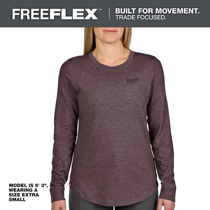 Milwaukee Women's FREEFLEX Hybrid Tee - Long Sleeve Purple 2X F552P-2X
