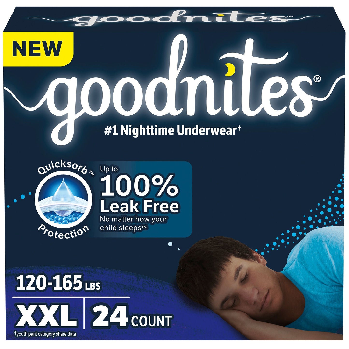 GoodNites® Nighttime Underwear for Boys, 2X-Large
