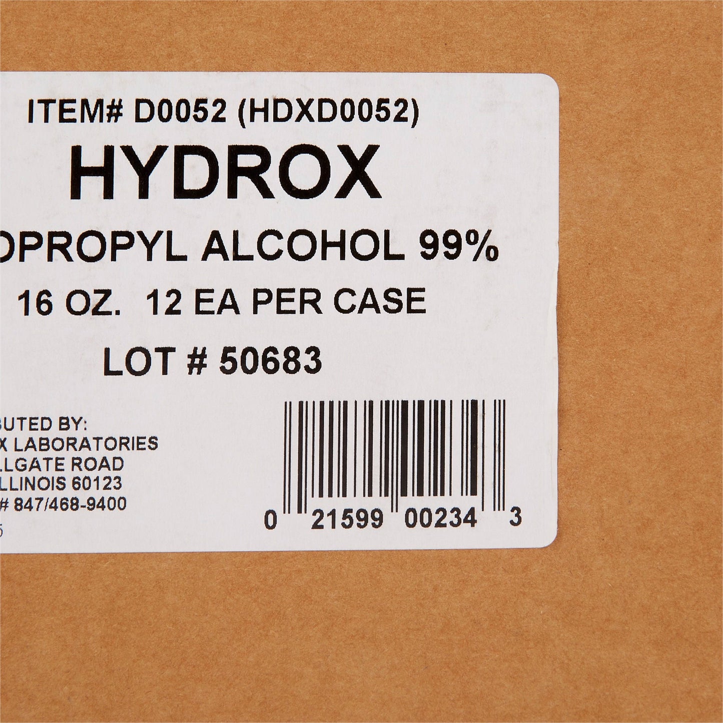 Hydrox 99% Isopropyl Alcohol for Technical Use