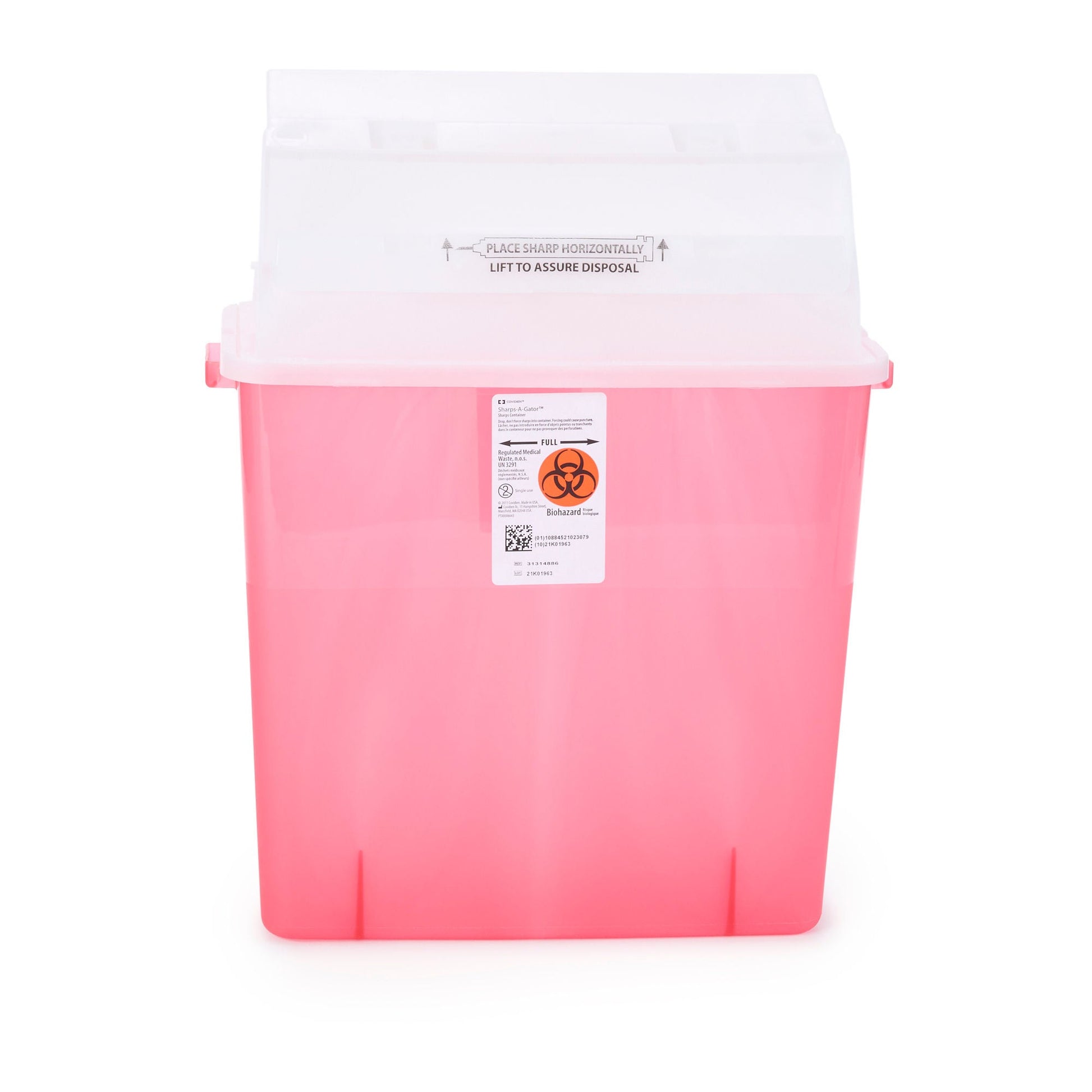 Sharps-A-Gator™ Multi-purpose Sharps Container, 3 Gallon