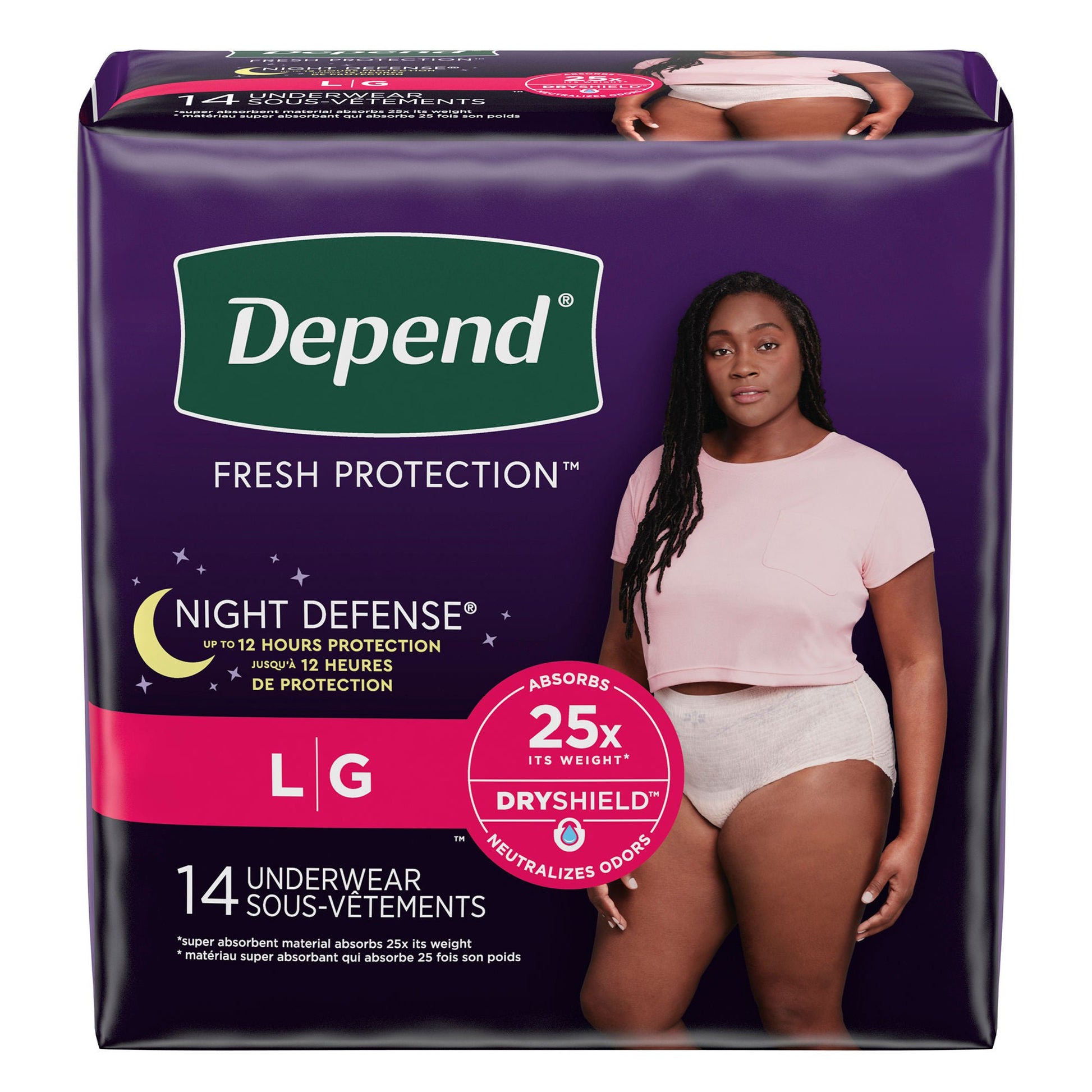 Depend® Night Defense® Women's Absorbent Underwear