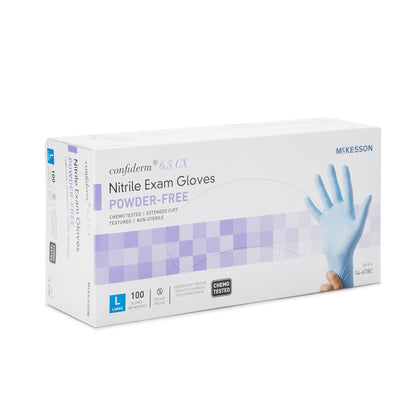 McKesson Confiderm® 6.5CX Nitrile Exam Gloves, Blue - view 6