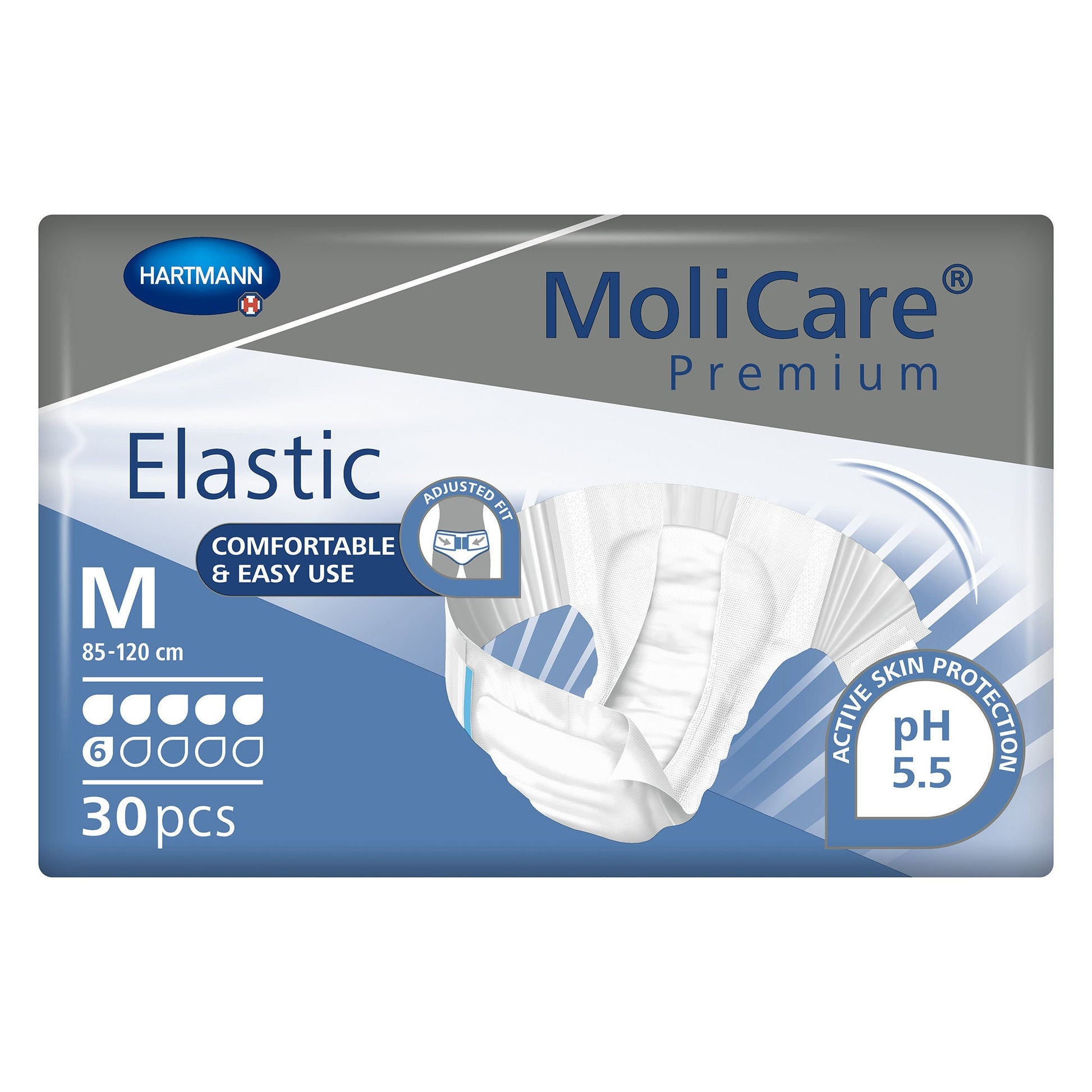 MoliCare® Premium Elastic 6 Drop Absorbency Incontinence Briefs