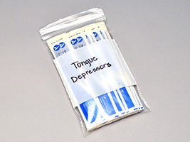 LK Clear Line Reclosable Bag LDPE Clear / White Block Zipper Closure