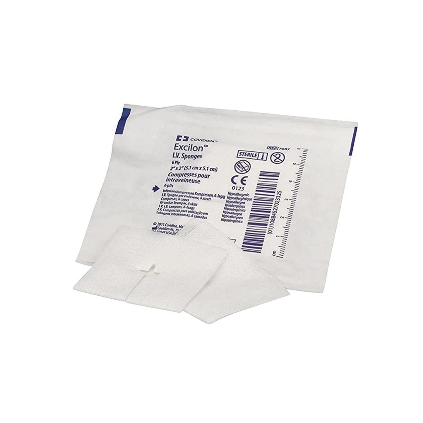 Excilon™ I.V. / Drain Split Dressing, Six-Ply