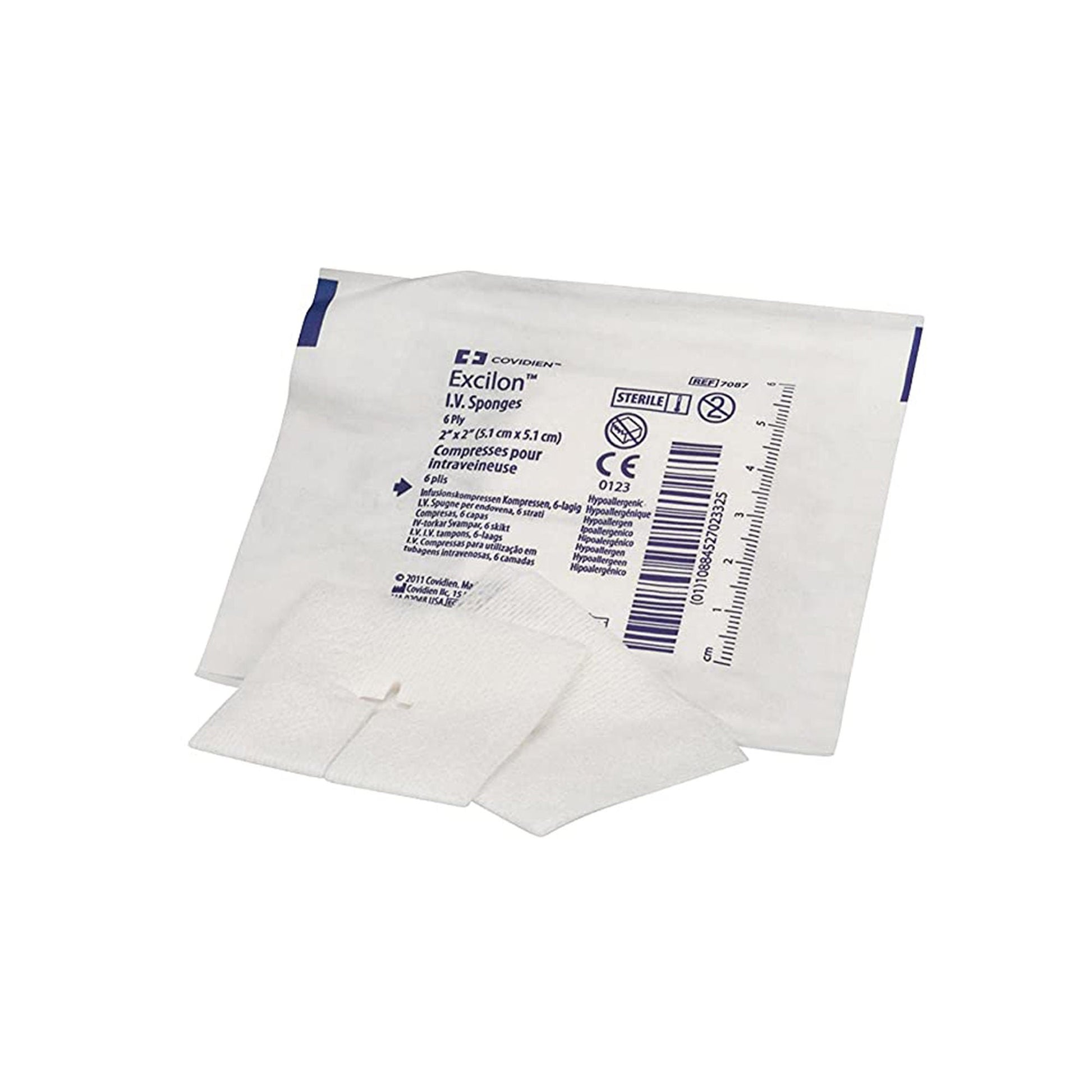 Excilon™ I.V. / Drain Split Dressing, Six-Ply