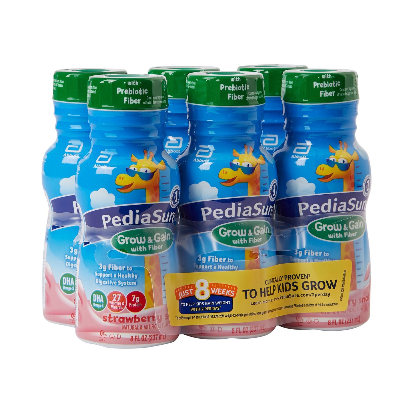 PediaSure® Grow & Gain with Fiber Strawberry Pediatric Oral Supplement, Bottle