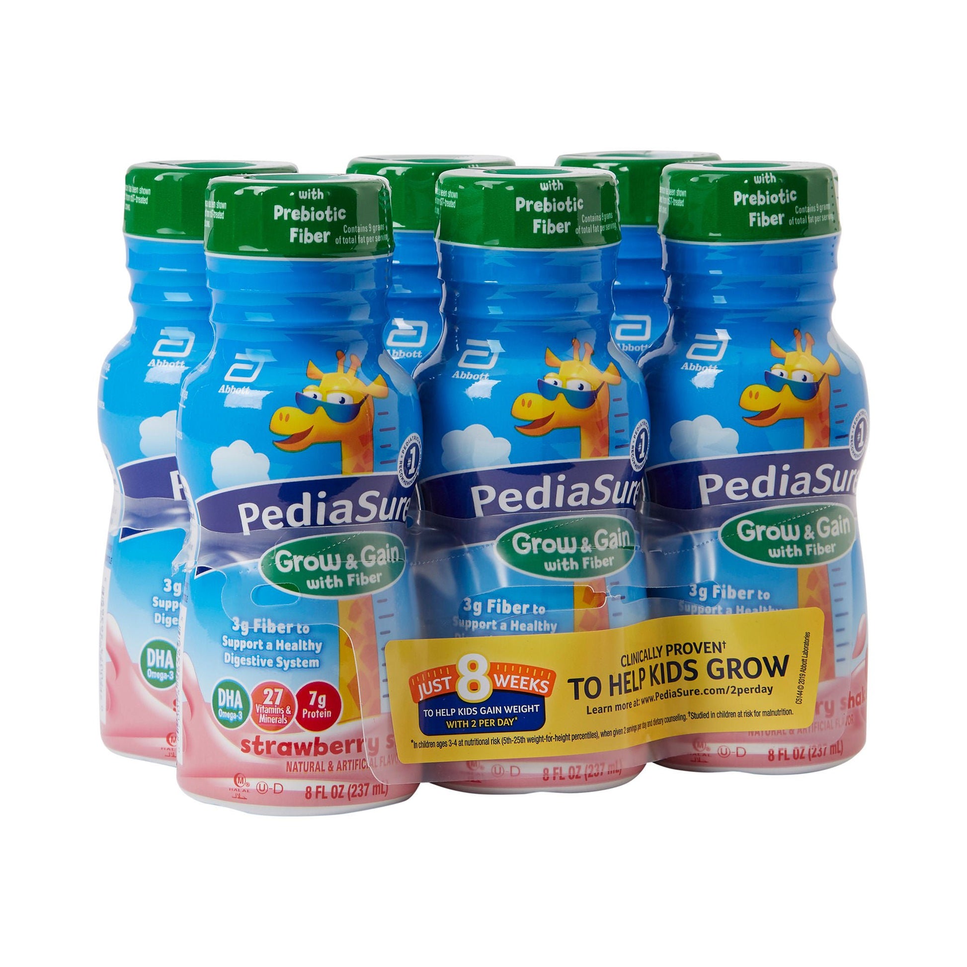 PediaSure® Grow & Gain with Fiber Strawberry Pediatric Oral Supplement, Bottle