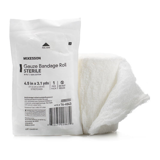 McKesson Sterile Fluff Bandage Roll, Eight-Ply