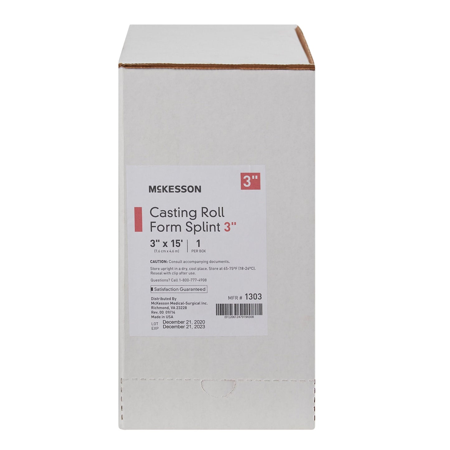 McKesson White Casting Roll Form Splints