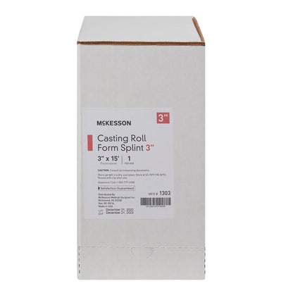 McKesson White Casting Roll Form Splints