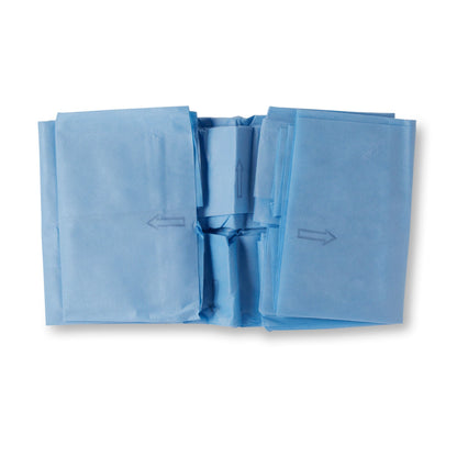 Halyard Sterile Three-Quarter Drape, Blue