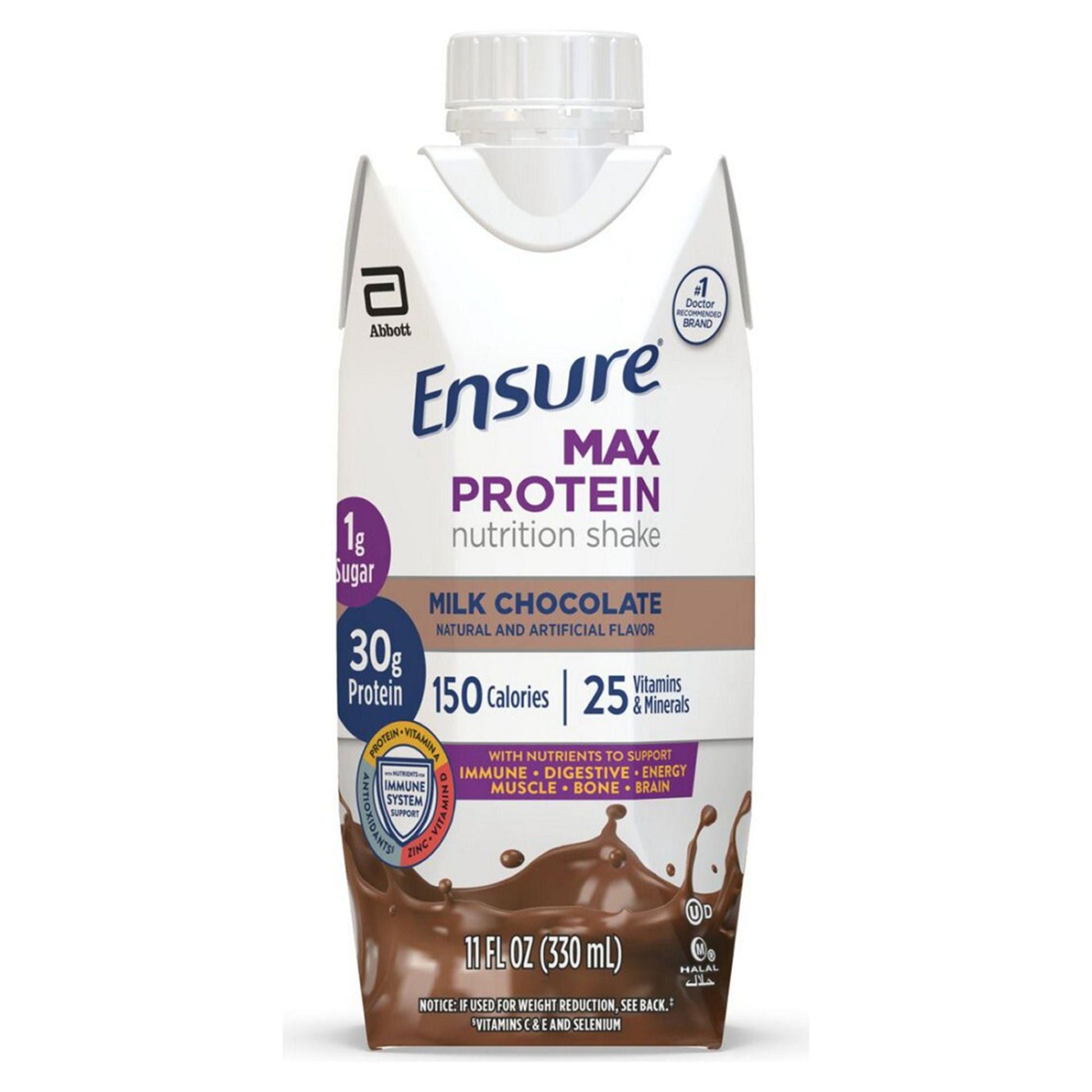 Ensure® Max Protein Nutrition Shake, Chocolate, carton