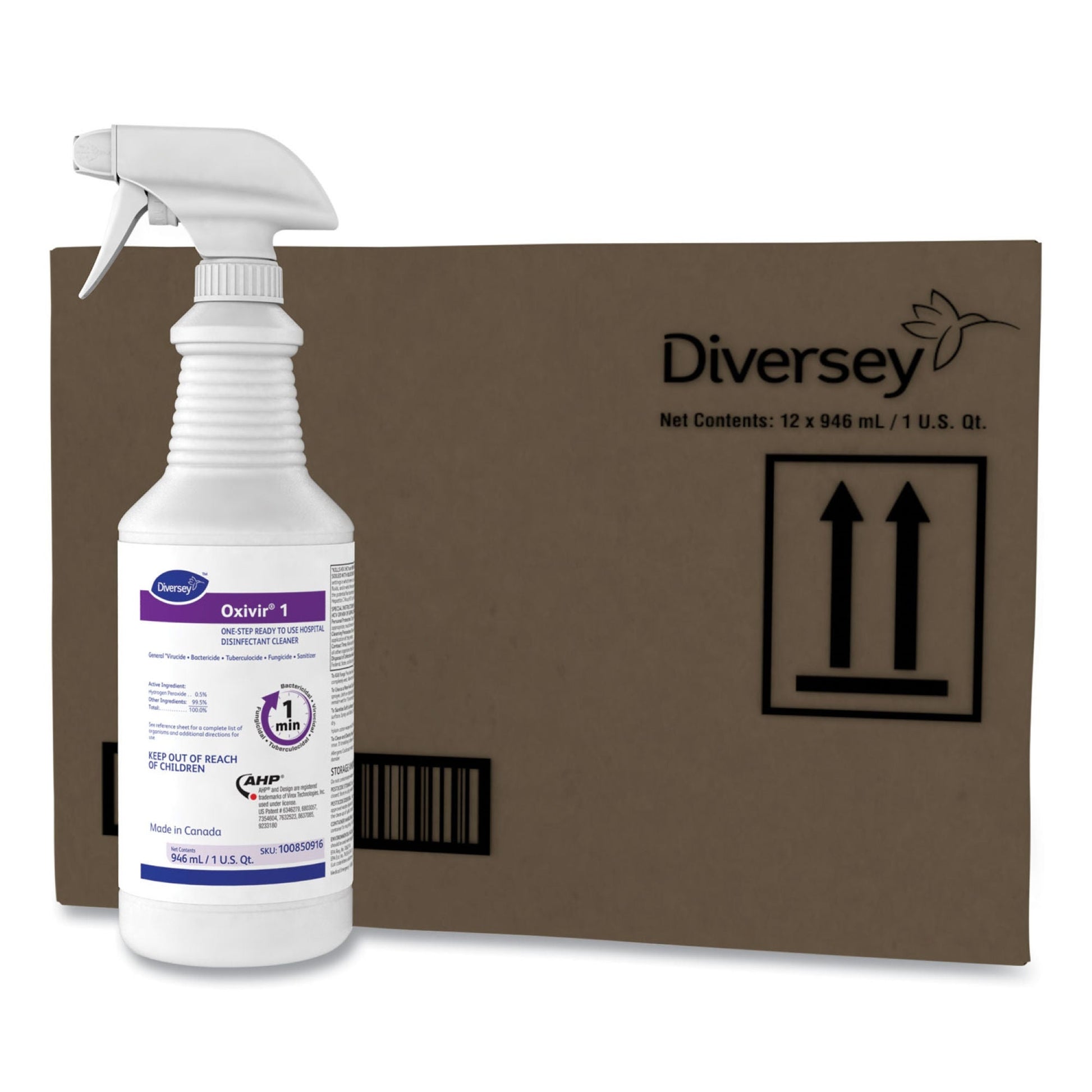 Oxivir® 1 RTU Surface Disinfectant Cleaner, Spray Bottle