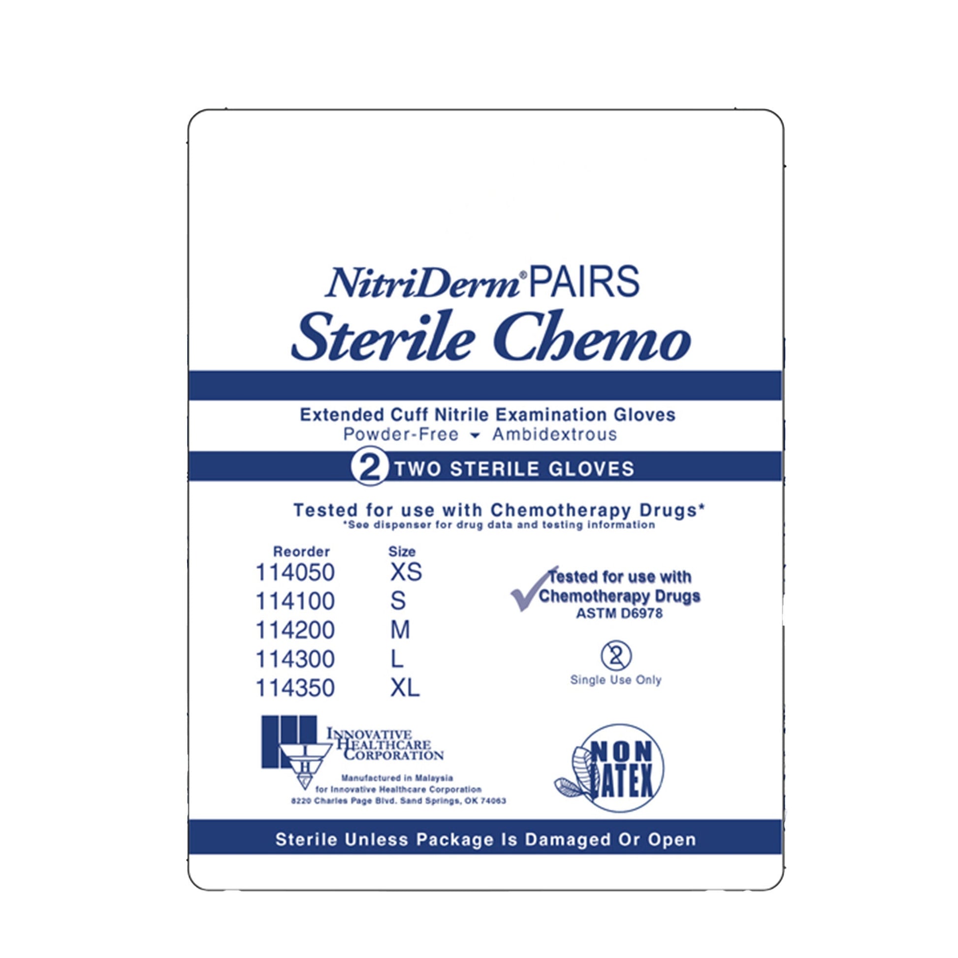 NitriDerm® EC Nitrile Exam Gloves, Blue - view 8