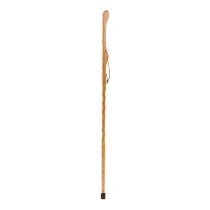 Brazos™ Twisted Oak Hitchhiker Handcrafted Walking Stick, 55-Inch, Tan