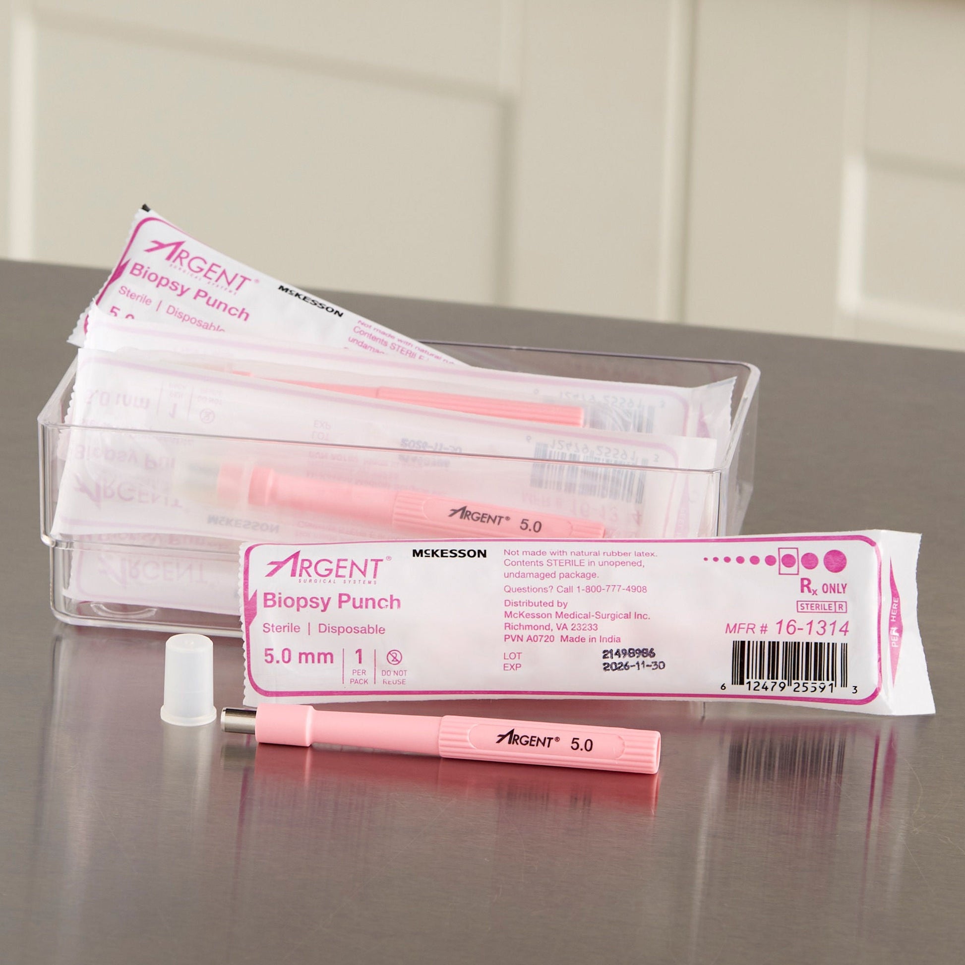 McKesson Argent™ Disposable Biopsy Punches, 5.0 mm – Box of 25 - view 9