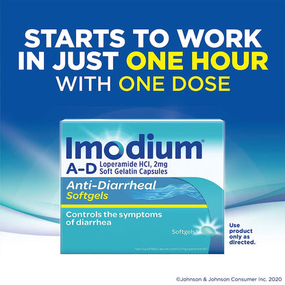 Imodium® A-D Loperamide HCl 2 mg Anti-Diarrheal Softgels