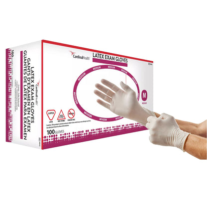 Positive Touch® Latex Exam Gloves, Ivory - view 3