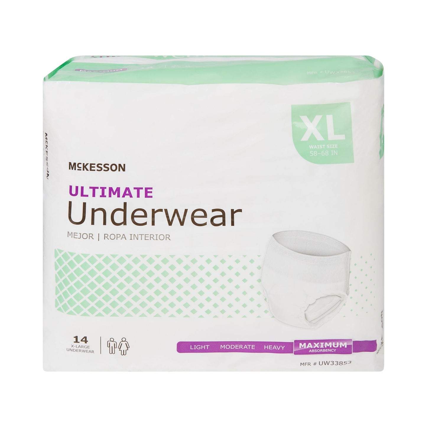 McKesson Ultimate Heavy Absorbency Incontinence Underwear, Extra Large