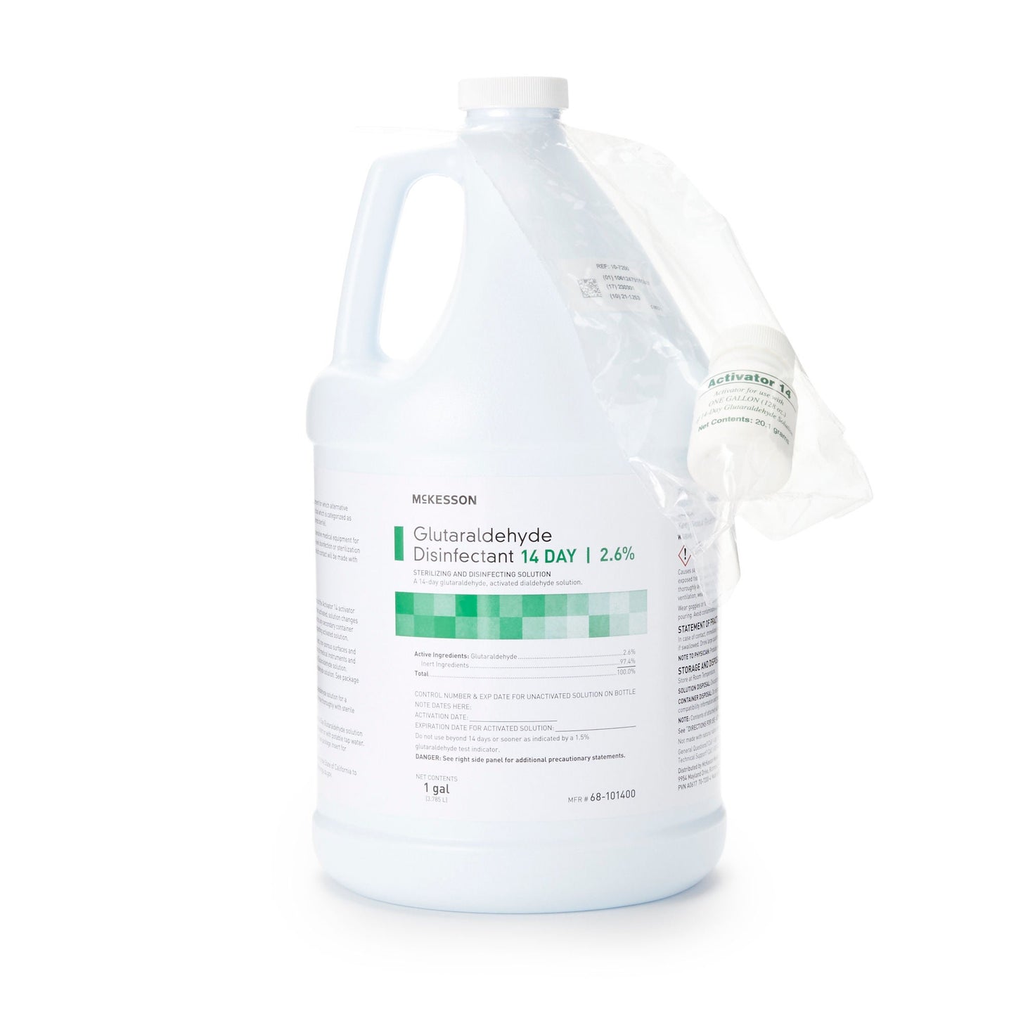McKesson Glutaraldehyde High Level Disinfectant, 1-gallon Jug – Case of 4
