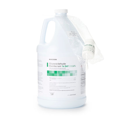 McKesson Glutaraldehyde High Level Disinfectant, 1-gallon Jug – Case of 4