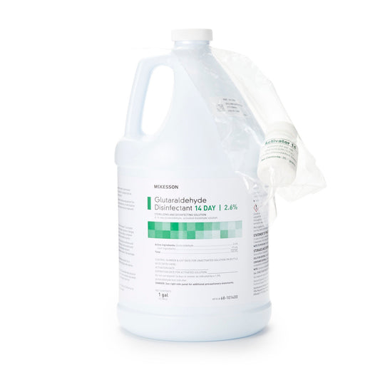 McKesson Glutaraldehyde High Level Disinfectant, 1-gallon Jug – Case of 4