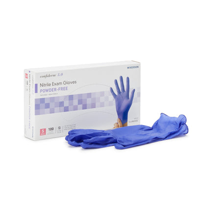 McKesson Confiderm® 3.0 Nitrile Exam Gloves, Blue