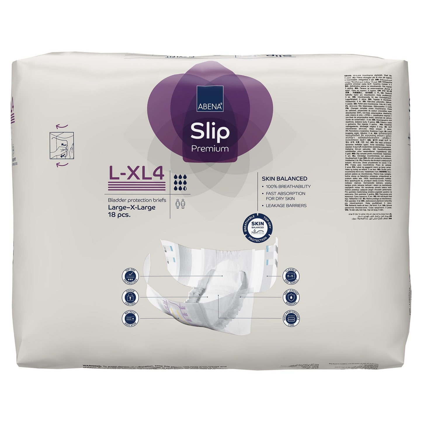 Abena® Slip Premium Flexi Fit Incontinence Briefs, L-XL4