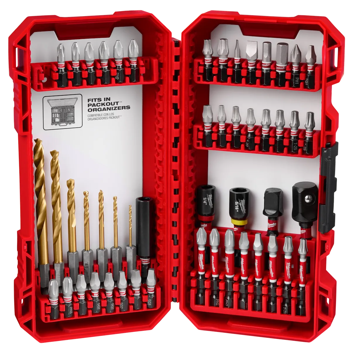 Milwaukee 50PC SHOCKWAVE Impact Duty Drill & Drive Set – 50PC 48-32-4013 | 50-Piece
