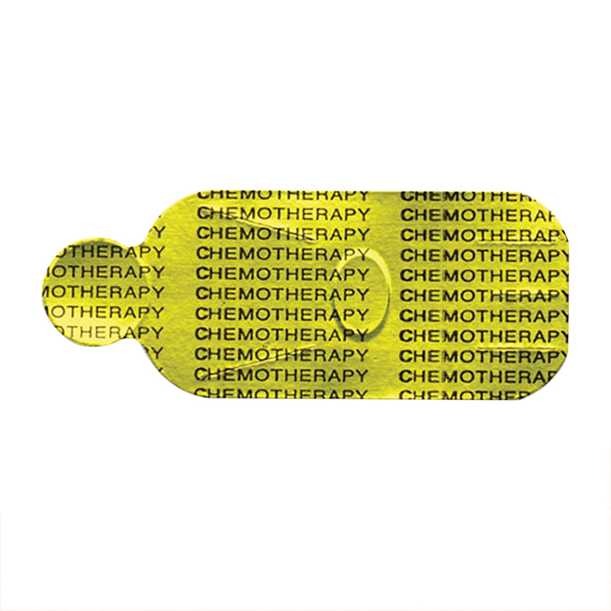 ChemoPlus™ IVA Seals, Yellow/black ink Chemotherapy