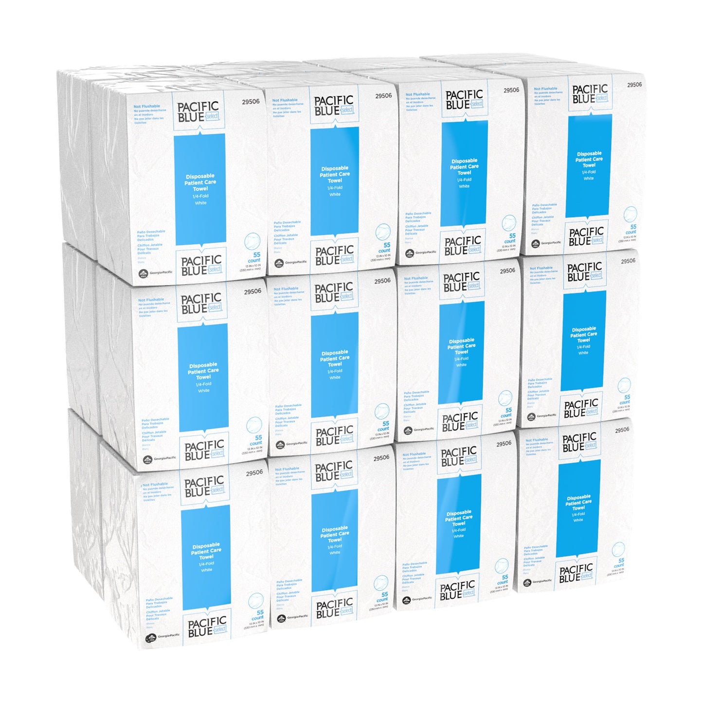 Pacific Blue Select™ Air-laid Bonded Cellulose Washcloth