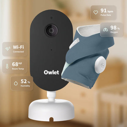 Owlet Dream Duo Baby Monitoring System Bedtime Blue