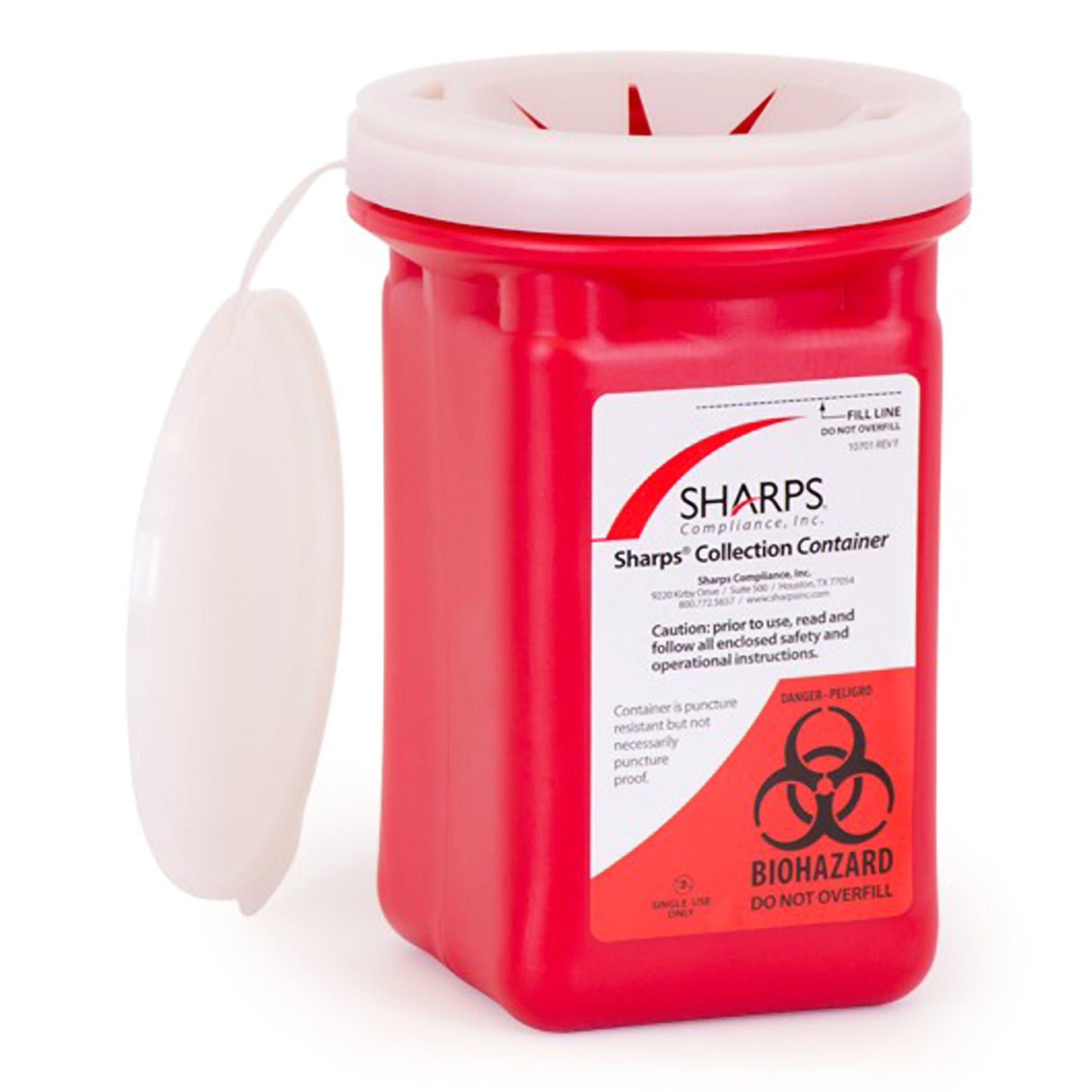 Sharps Recovery System™ Mailback Sharps Collector, 4½ x 4½ x 7 Inch