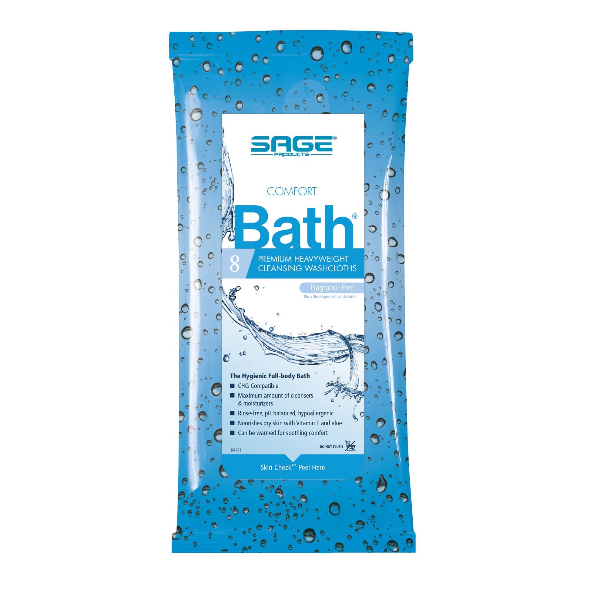 Comfort Bath® Unscented Cleansing Rinse-Free Bath Wipe