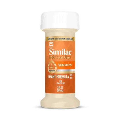 Similac 360 Total Care Sensitive Infant Formula Unflavored Bottle Liquid Iron Lactose Sensitivity