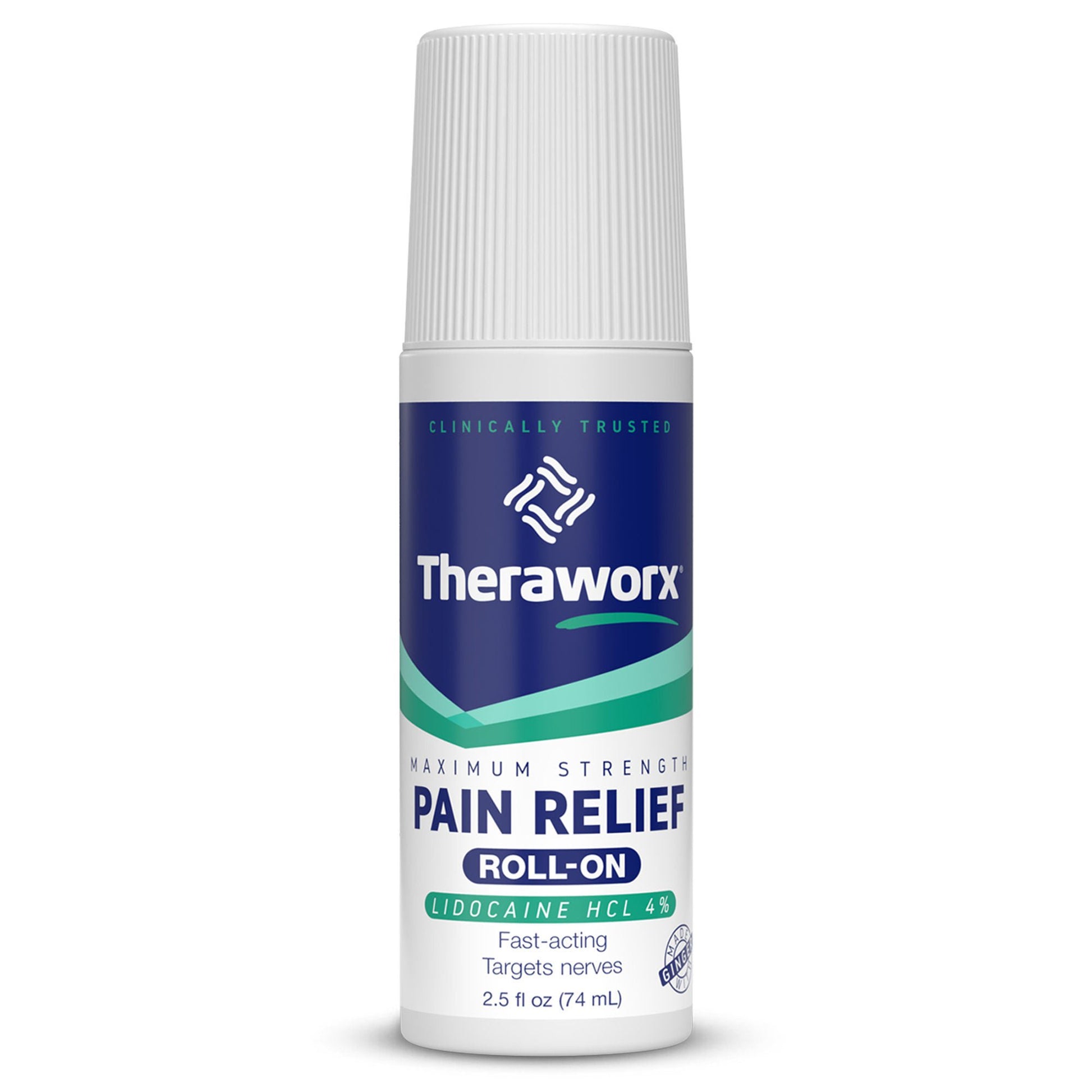 Theraworx® Maximum Strength Pain Relief Roll-On with 4% Lidocaine
