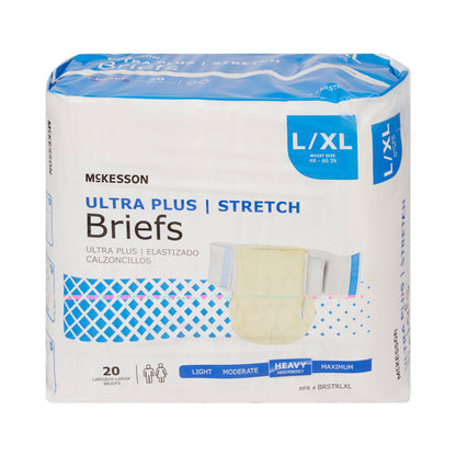 McKesson Ultra Plus Stretch Heavy Absorbency Incontinence Brief