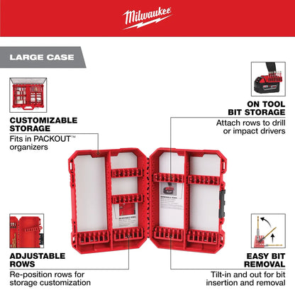 Milwaukee Customizable Large Case for Impact Driver Accessories 48-32-9922 | Polypropylene