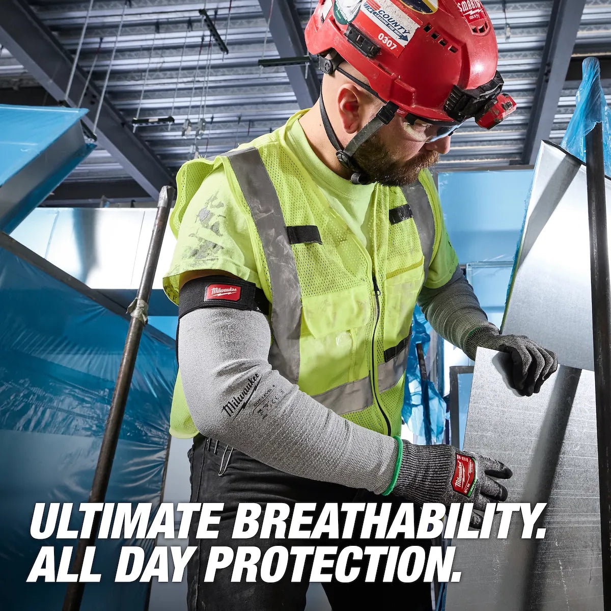 Milwaukee Cut Level 6 Protective Sleeves - 16" 48-73-9060 | ANSI Cut A6