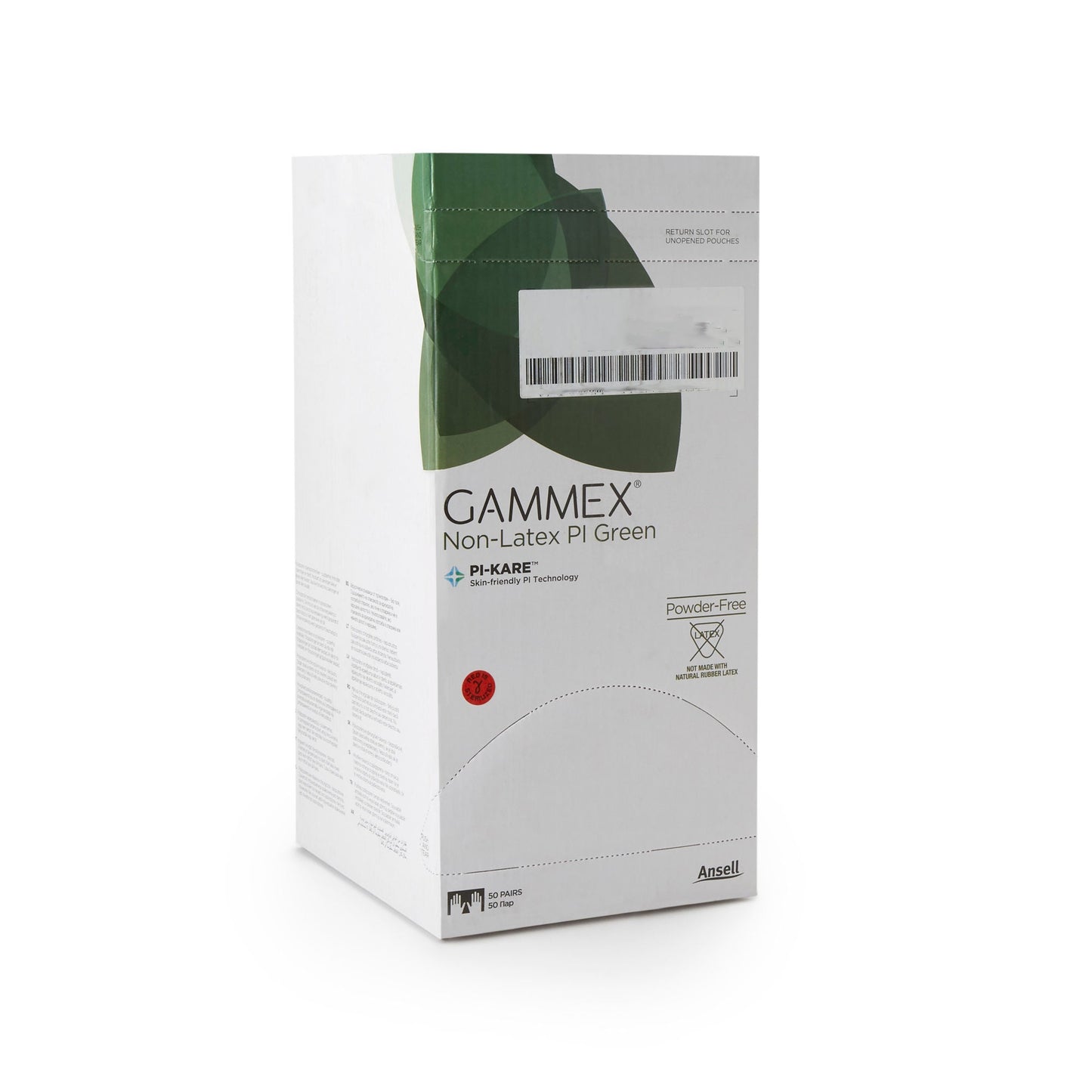 Sterile GAMMEX® Non-Latex PI Green Polyisoprene Surgical Gloves, Light Green - view 6