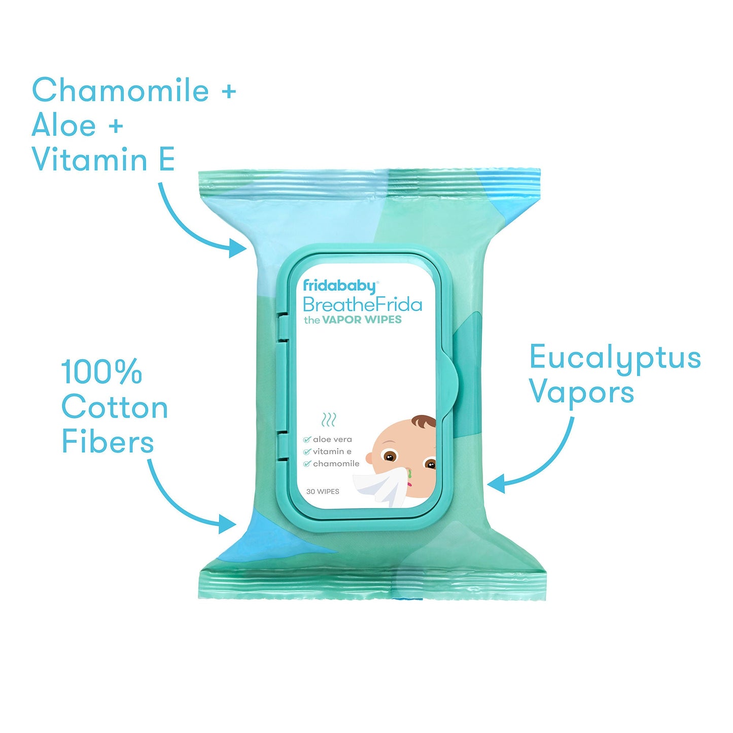 BreatheFrida™ the BoogerWiper Nose + Chest Wipes