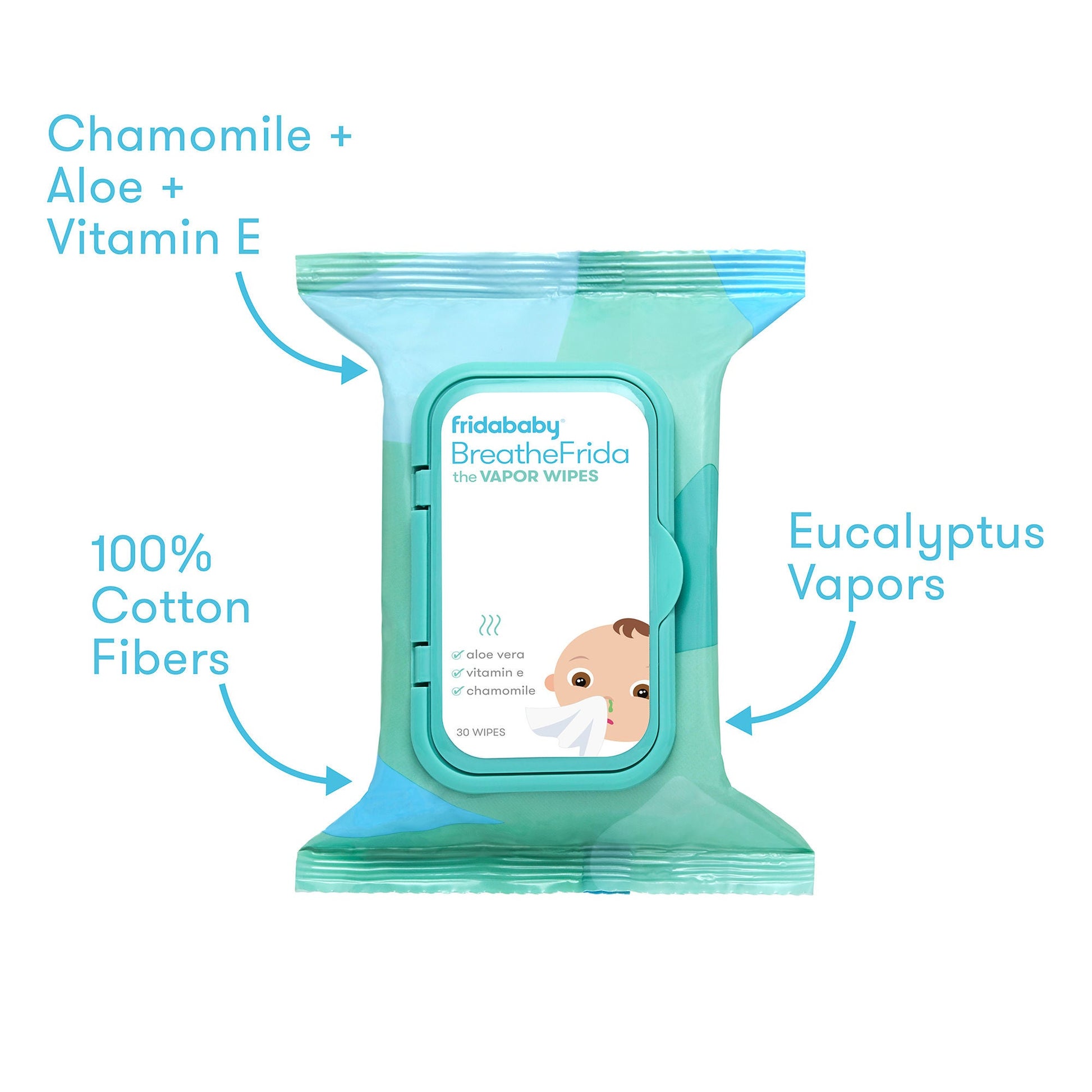 BreatheFrida™ the BoogerWiper Nose + Chest Wipes