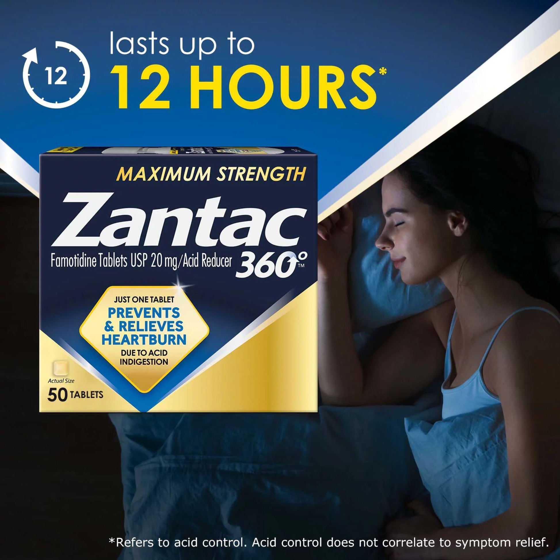 Zantac 360°™ Acid Reducer Maximum Strength Tablets