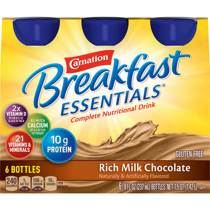 Carnation Breakfast Essentials® Chocolate Nutritional Drink, bottle