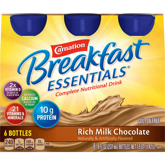 Carnation Breakfast Essentials® Chocolate Nutritional Drink, bottle