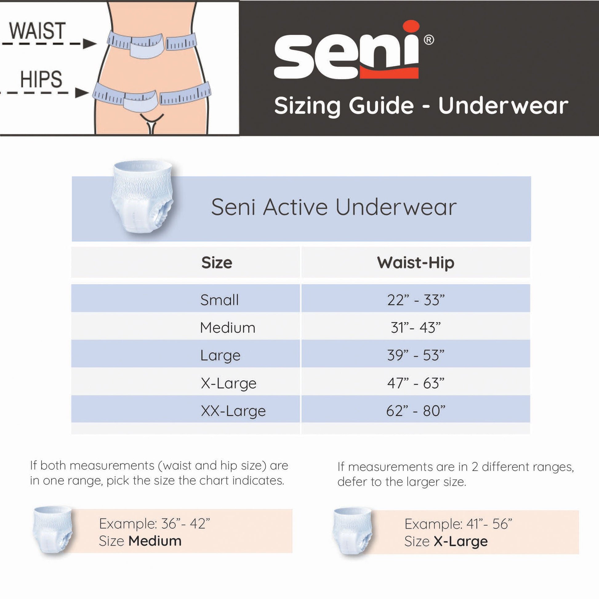 Seni® Active Super Moderate to Heavy Absorbent Underwear