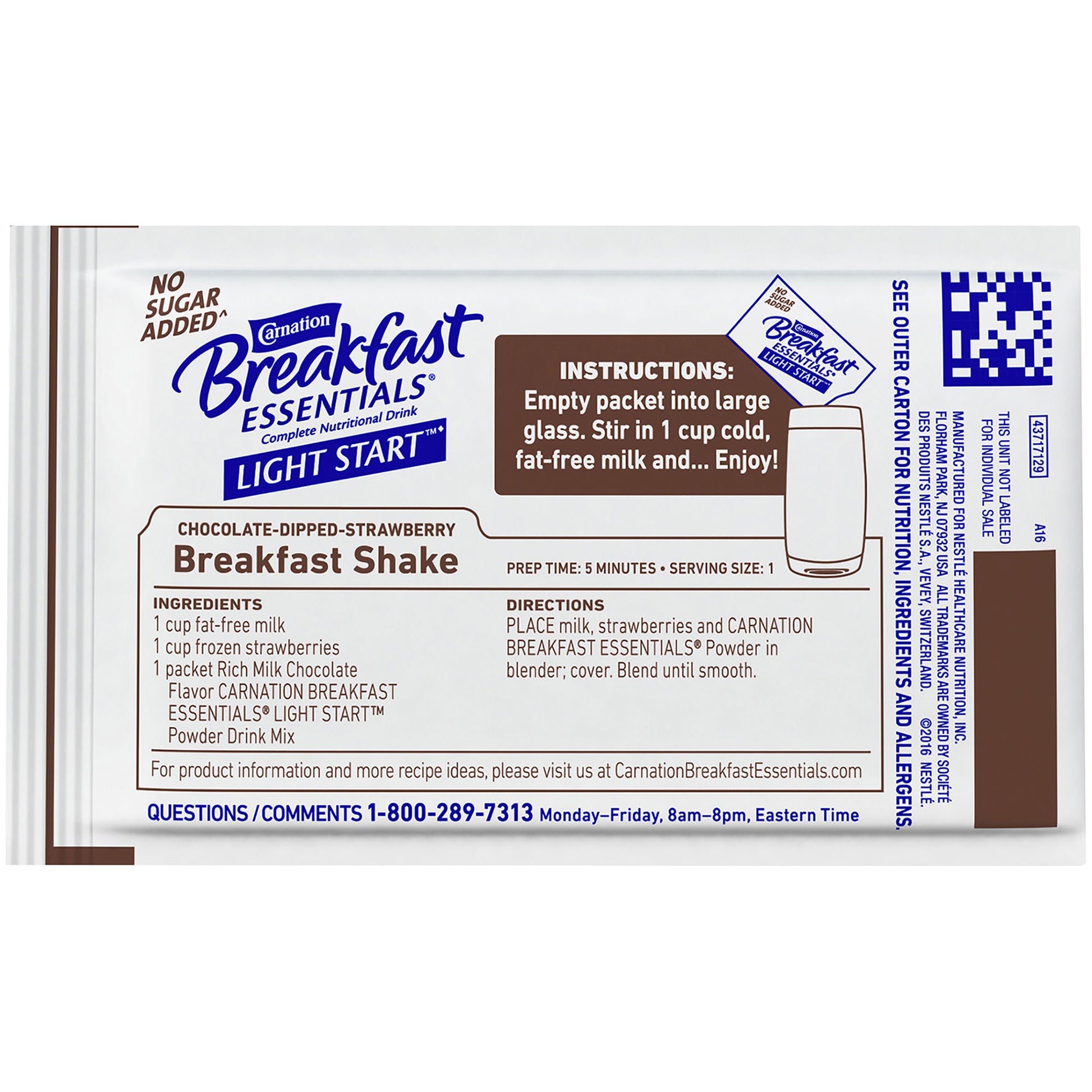 Carnation Breakfast Essentials® Light Start Chocolate Nutritional Drink Mix