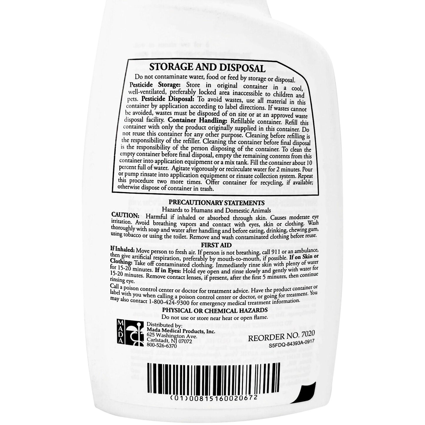 MadaCide FD Germicidal Solution